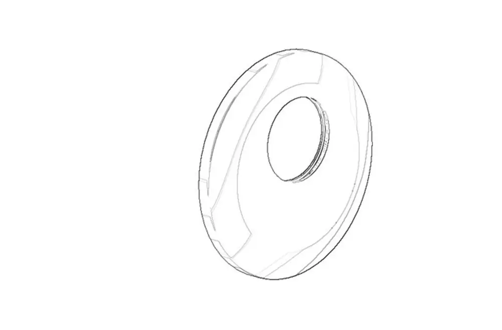 DORNBRACHT xTOOL Rosette Elegant ERSATZTEILE 091102161 D. 124 x 13 mm Chrom, 091102161-00 Galeriebild 1